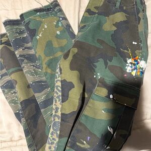 Gallery Dept Green Camouflage Kids Pants